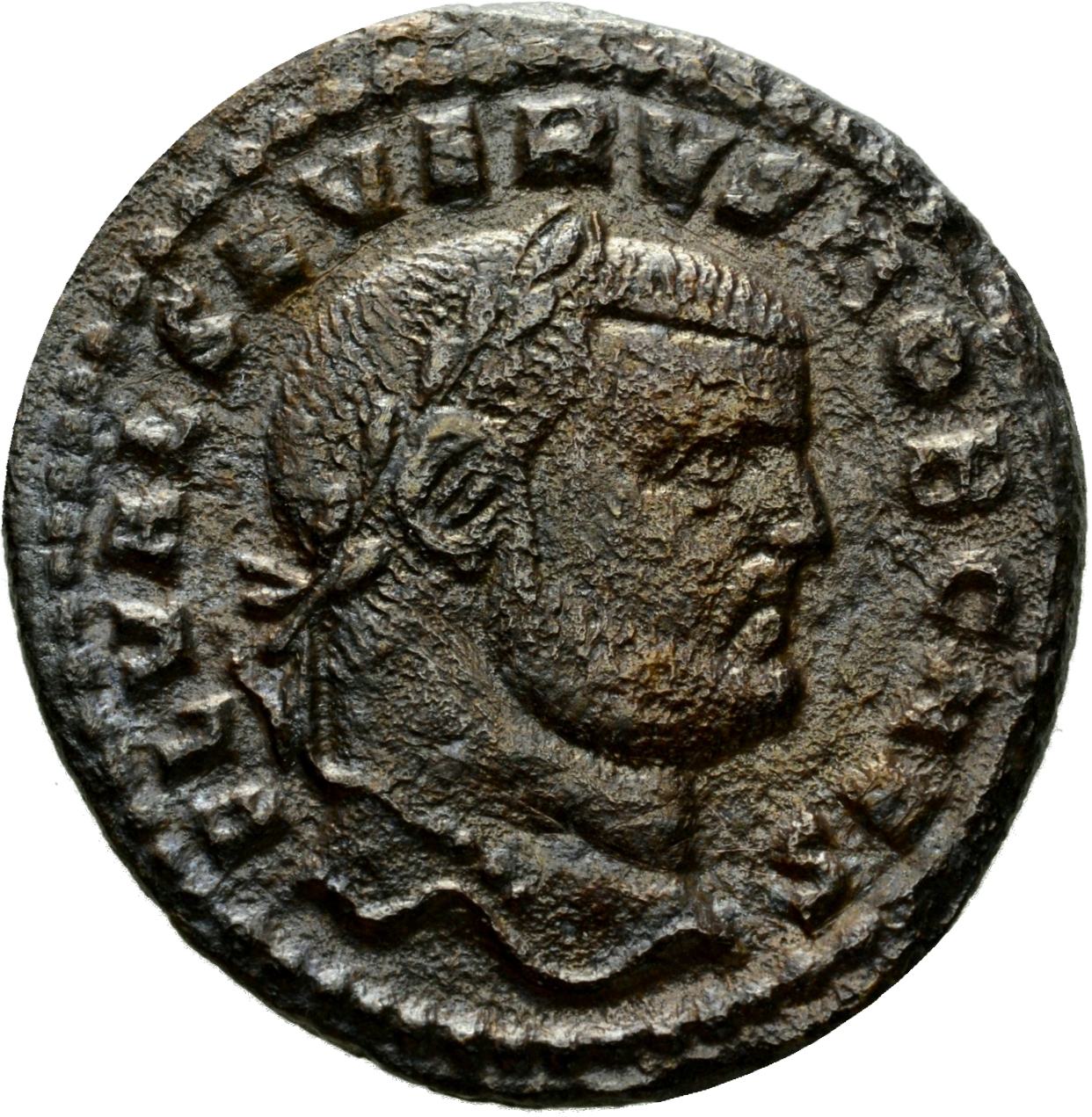 RIC VI Cyzicus 20a Galerius obverse, Head of Severus II, laureate, right