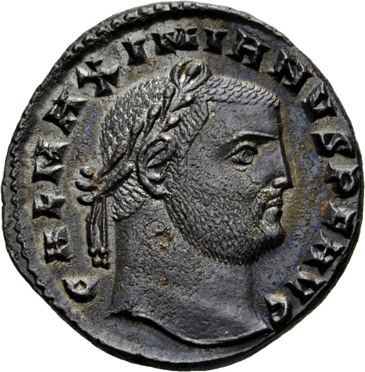 RIC VI Cyzicus 59 Galerius obverse, Head of Galerius, laureate, right