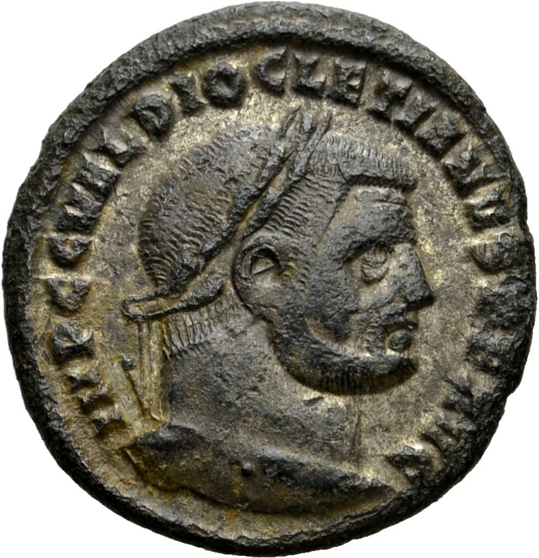 RIC VI Heraclea 19a Diocletian obverse — Head of Diocletian, laureate, right