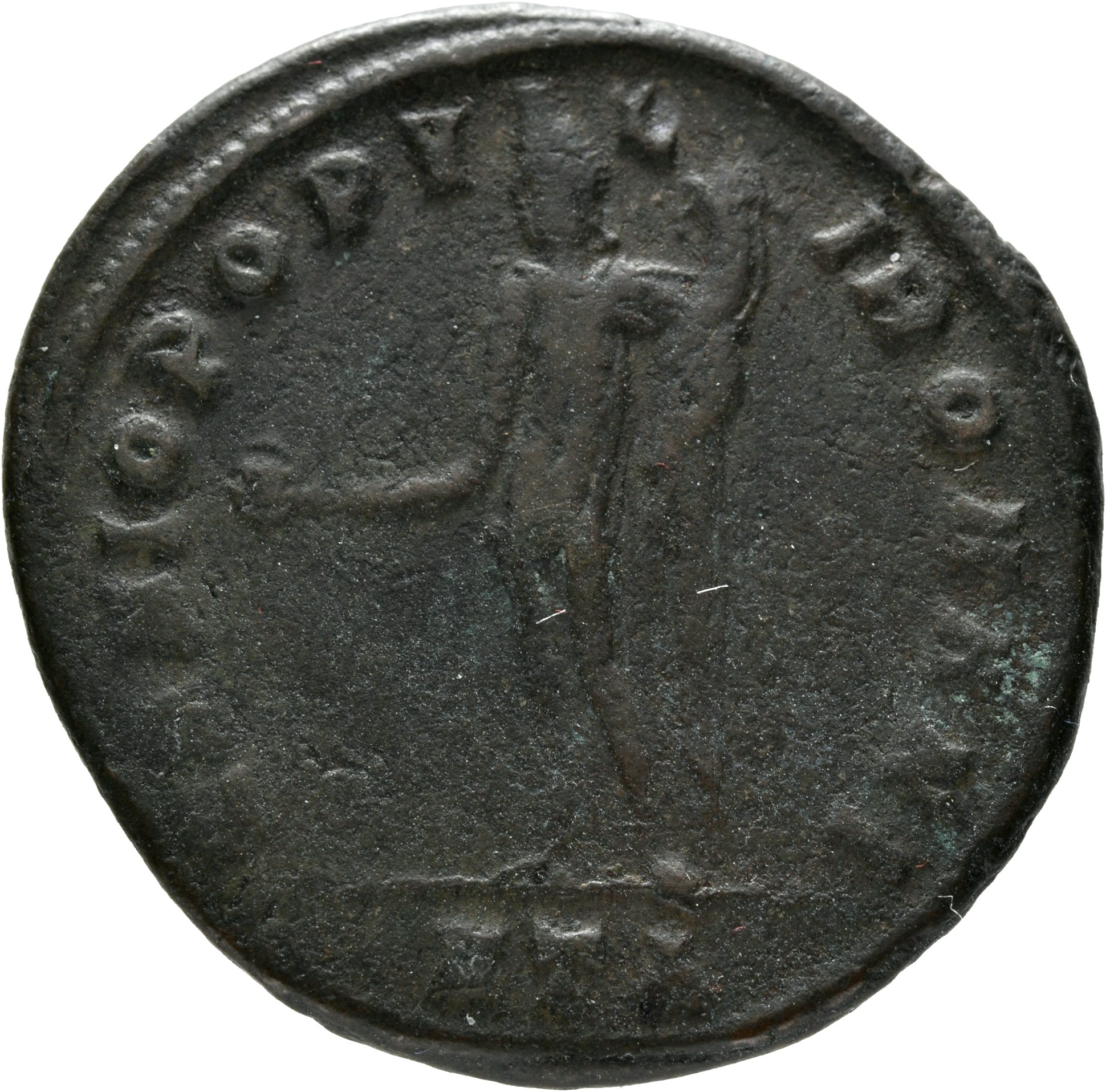 RIC VI Heraclea 20b Diocletian reverse, Genius, wearing modius, nude, chlamys draped over left shoulder, standing left, po...