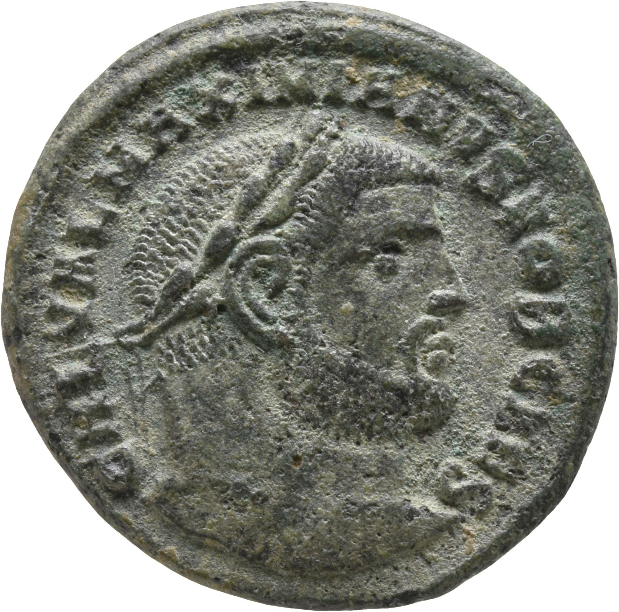 RIC VI Heraclea 20b Diocletian obverse — Head of Galerius, laureate, right