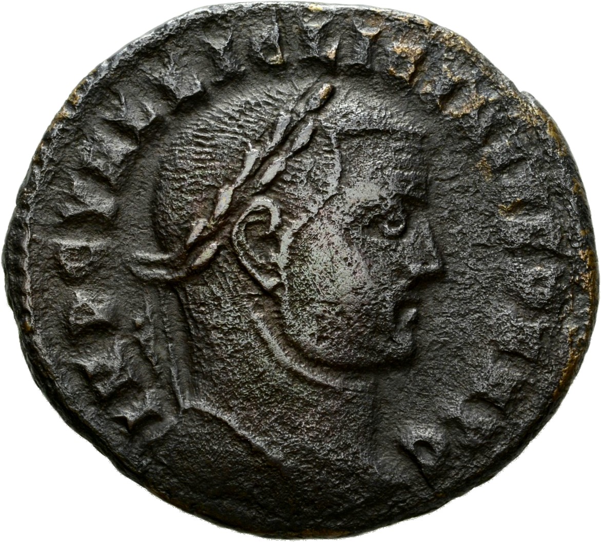 RIC VI Heraclea 53b Galerius obverse — Head of Licinius, laureate, right