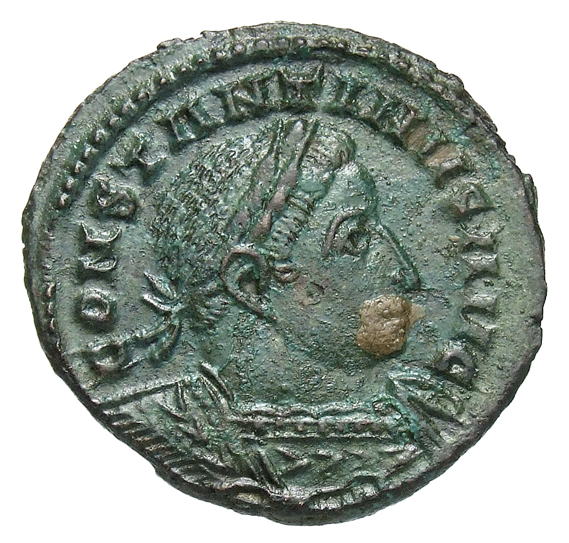RIC VI Londinium 271 Constantine I obverse, Bust of Constantine I, laureate, cuirassed, right