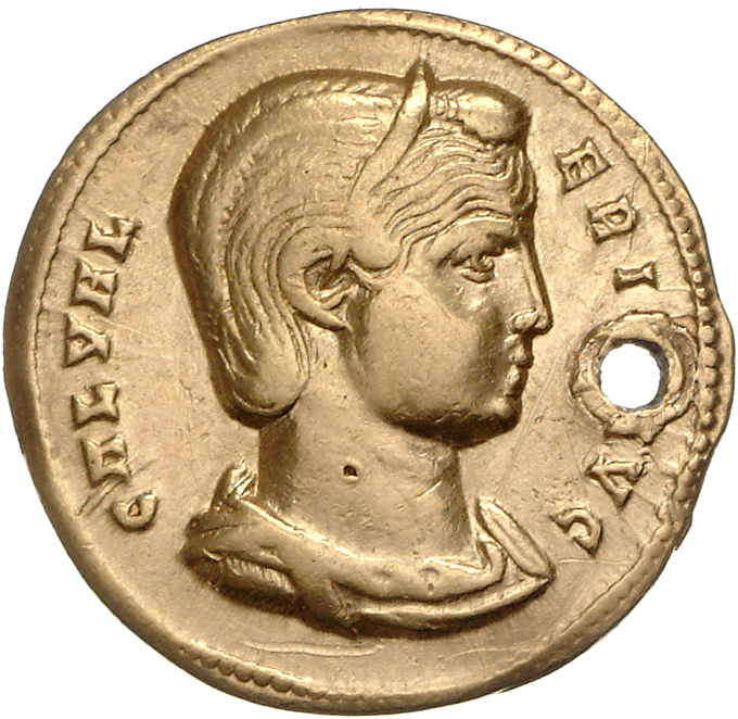 RIC VI Nicomedia 47 Galerius obverse, Bust of Galeria Valeria, diademed, draped, right