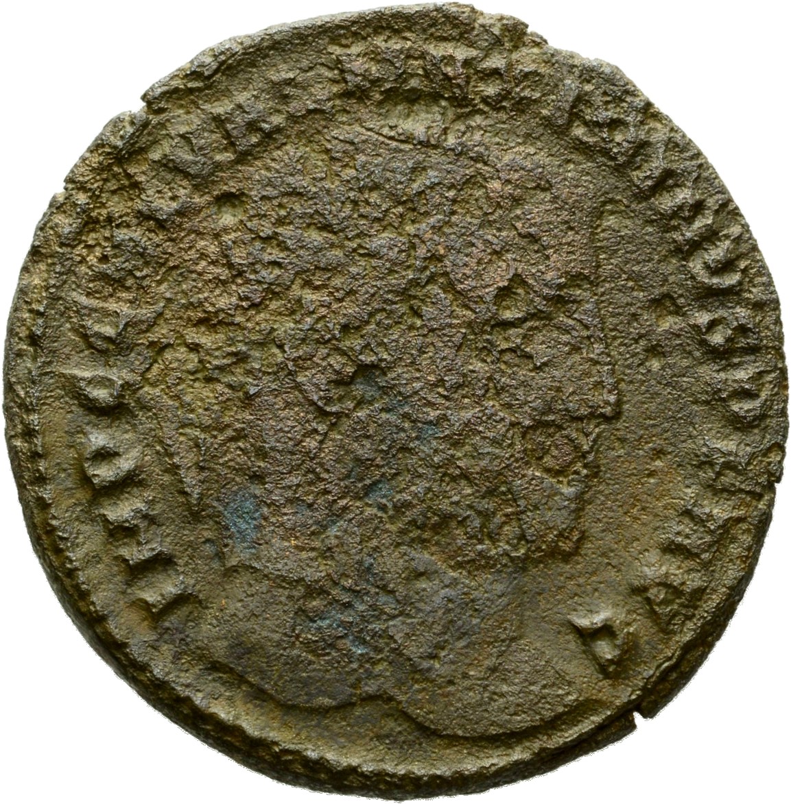 RIC VI Nicomedia 66c Galerius obverse, Head of Maximinus Daia, laureate, right