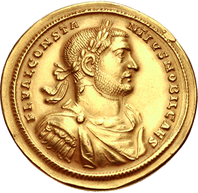 RIC VI Ostia 34 Maxentius obverse — Head of Romulus, right