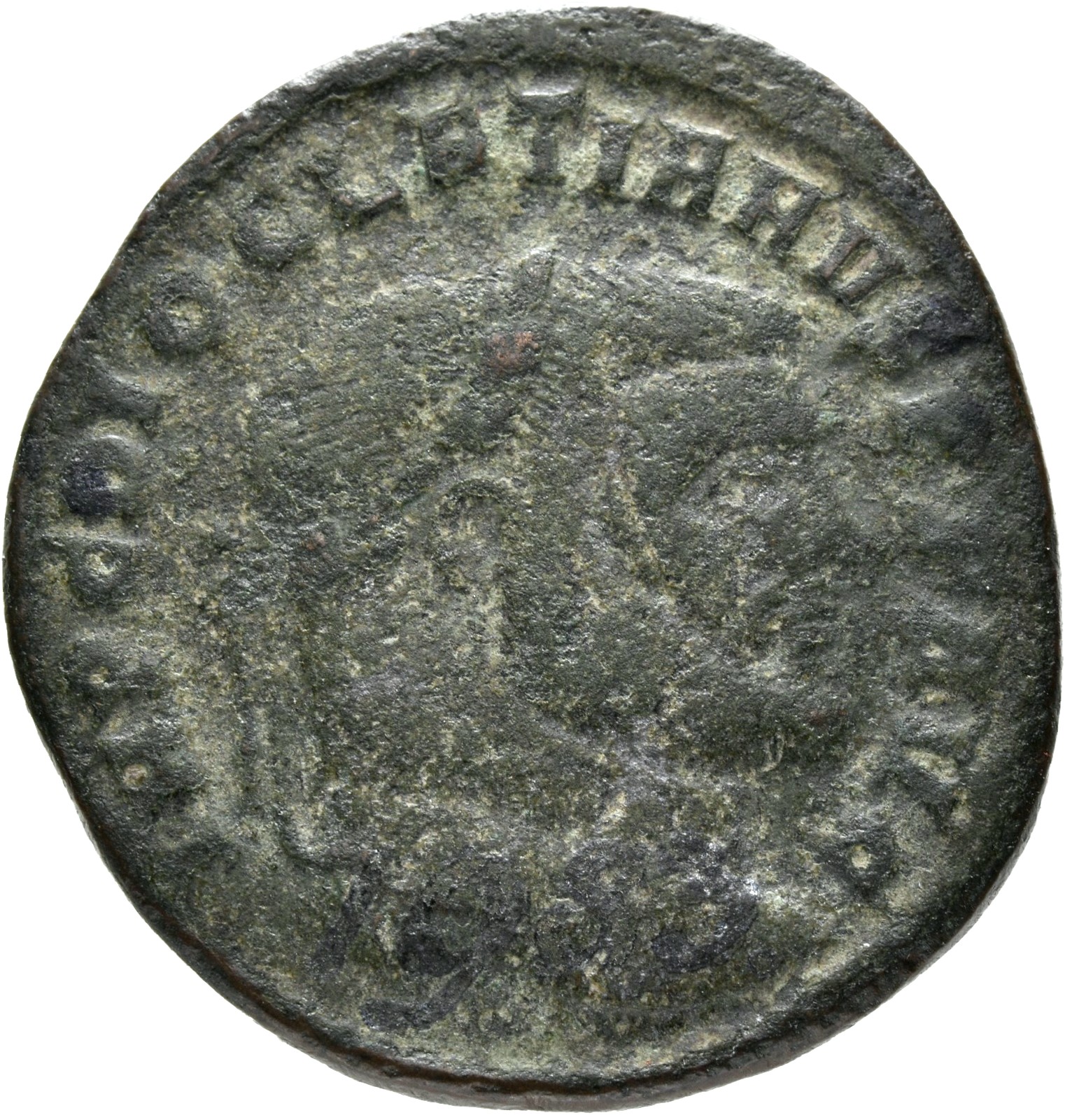 RIC VI Rome 100a Maximian obverse, Head of Diocletian, laureate, right