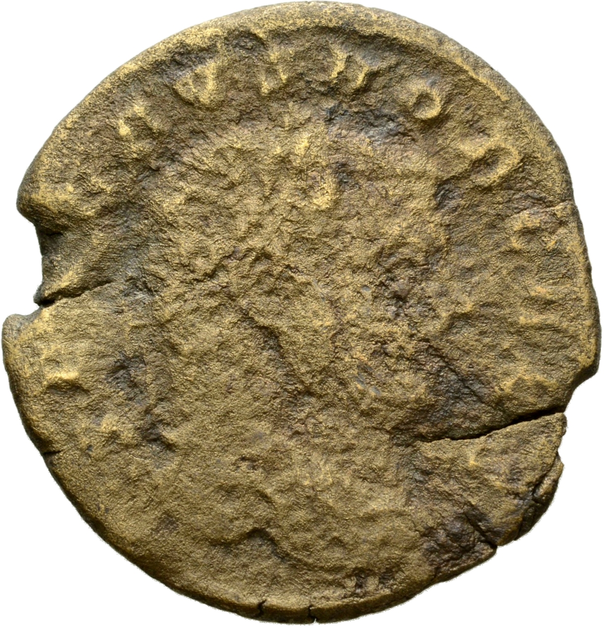 RIC VI Rome 123b Constantius Chlorus obverse — Head of Maximinus Daia, laureate, right