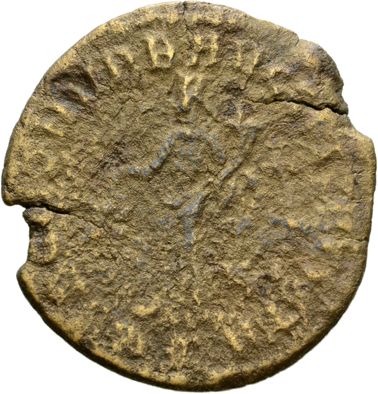 RIC VI Rome 123b Constantius Chlorus reverse — Moneta, draped, standing left, holding scales in right hand and cornucopiae...