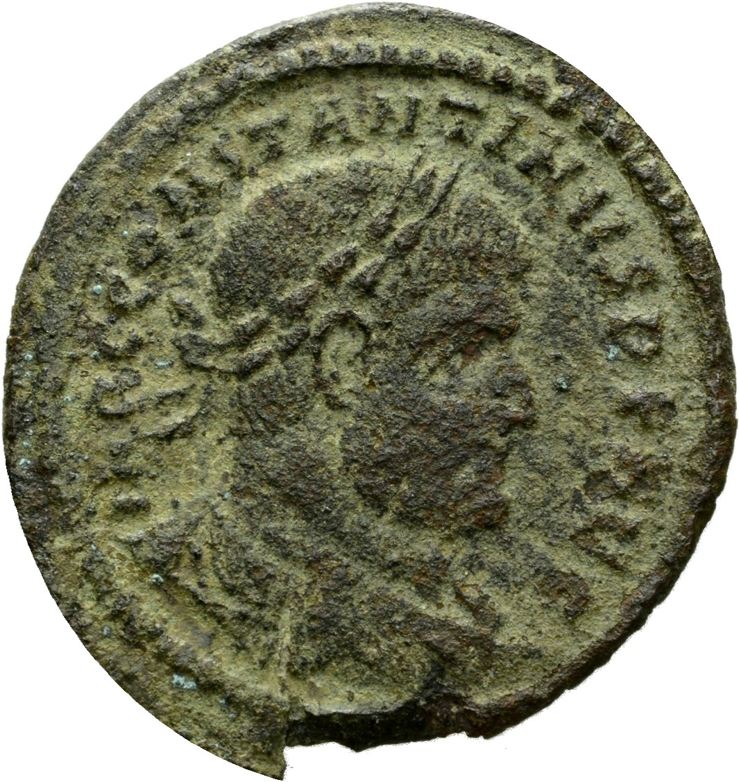 RIC VI Rome 325 Constantine I obverse, Bust of Constantine I, laureate, cuirassed, right
