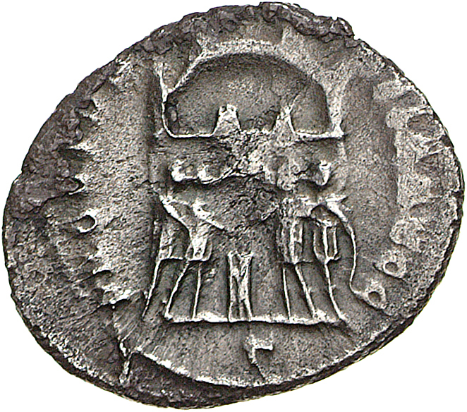 RIC VI Rome 34a Maximian reverse, Diocletian, Maximian, Constantius Chlorus, and Galerius, draped, sacrificing over tripod...