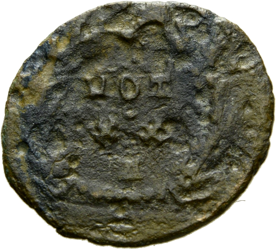RIC VI Rome 77a Maximian reverse, VOT / XX within a wreath