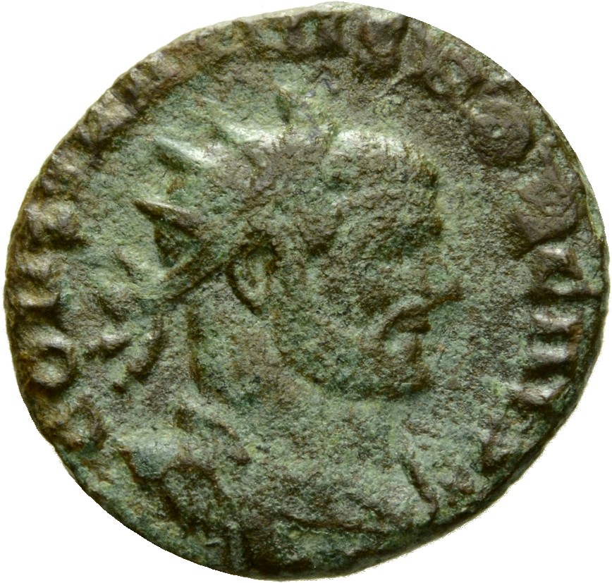 RIC VI Rome 88a Maximian obverse, Bust of Constantius Chlorus, radiate, draped, with or without cuirassed, right
