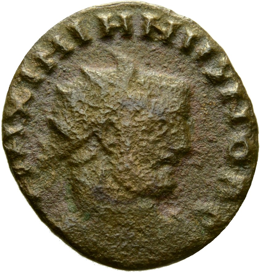 RIC VI Rome 89b Maximian obverse, Bust of Galerius, radiate, draped, with or without cuirassed, right