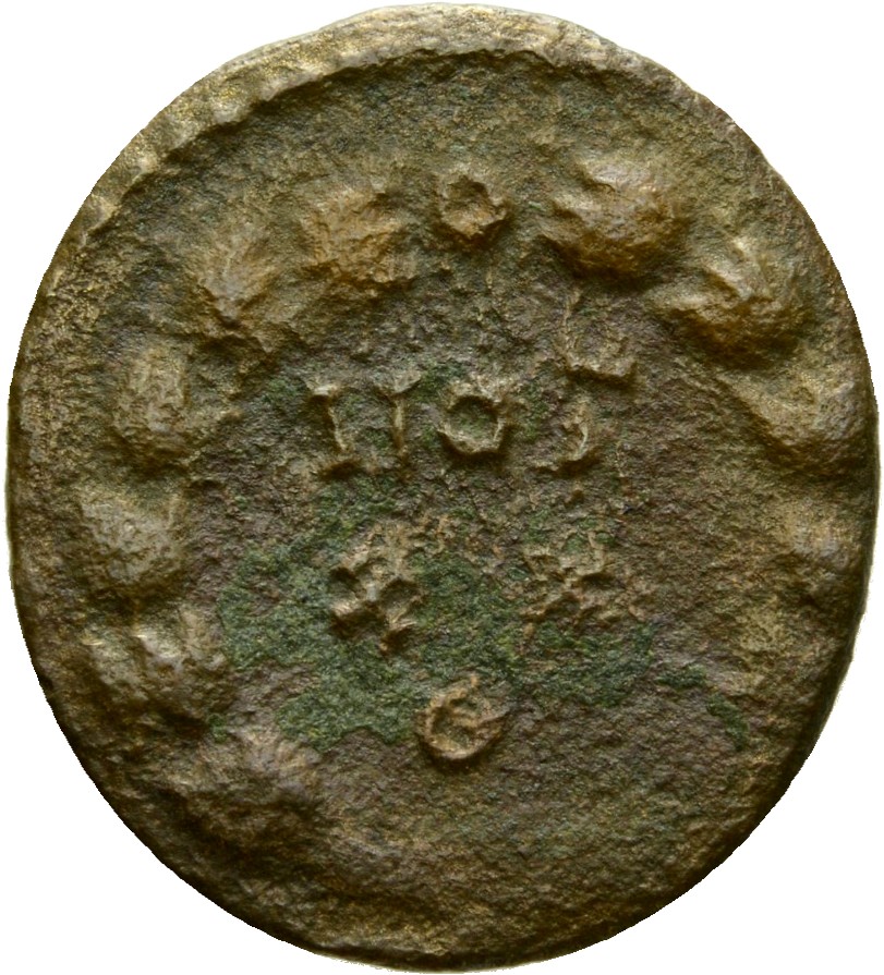 RIC VI Rome 89b Maximian reverse, VOT / XX within a wreath