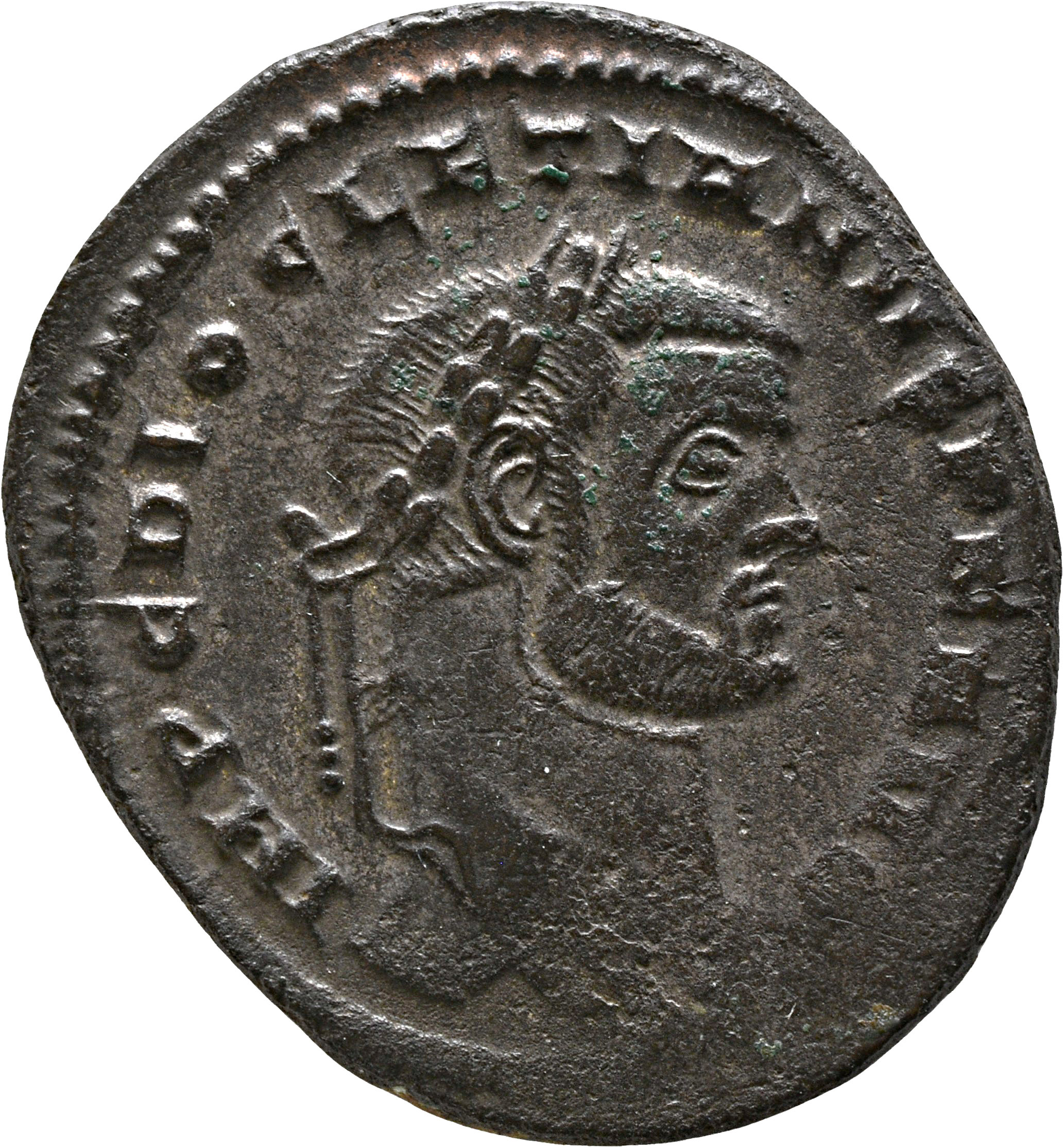 RIC VI Rome 94a Maximian obverse, Head of Diocletian, laureate, right