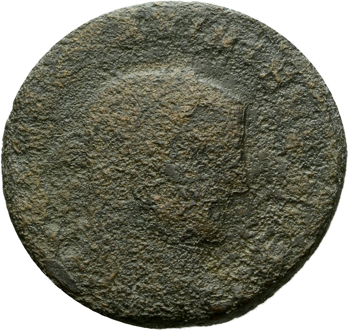 RIC VI Serdica 40 Galerius obverse, Head of Maximinus Daia, laureate, right