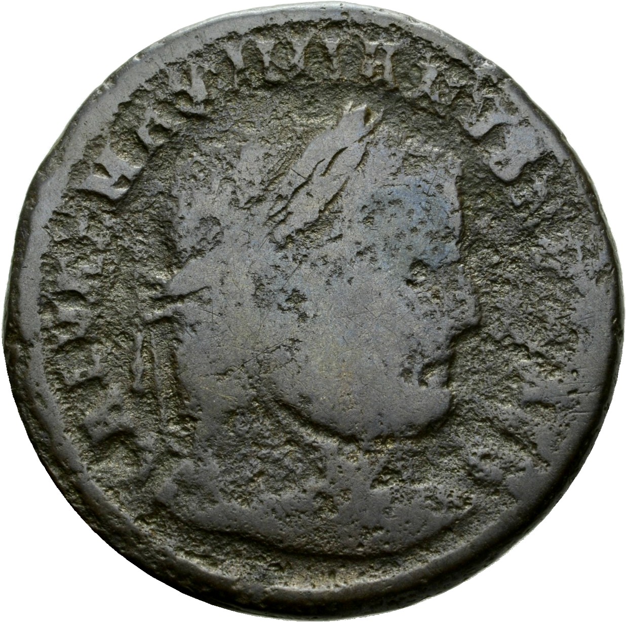 RIC VI Serdica 4b Diocletian obverse, Head of Galerius, laureate, right