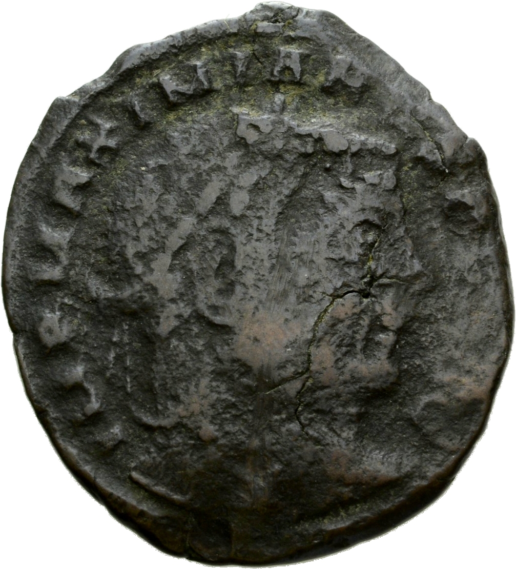 RIC VI Siscia 198a Licinius obverse — Head of Maximian, laureate, right