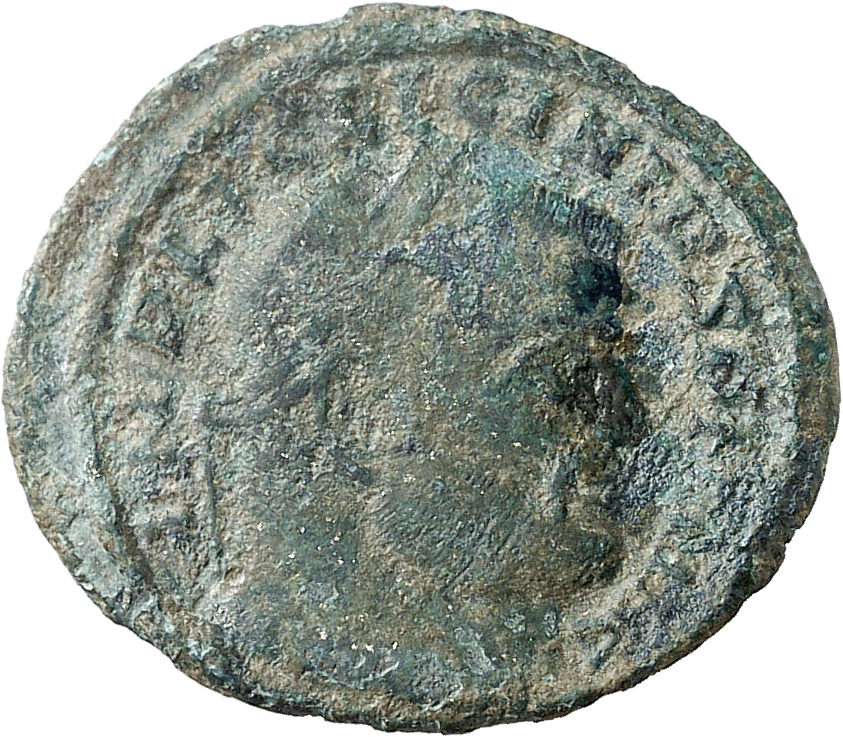 RIC VI Siscia 229a Licinius obverse, Head of Licinius, laureate, right