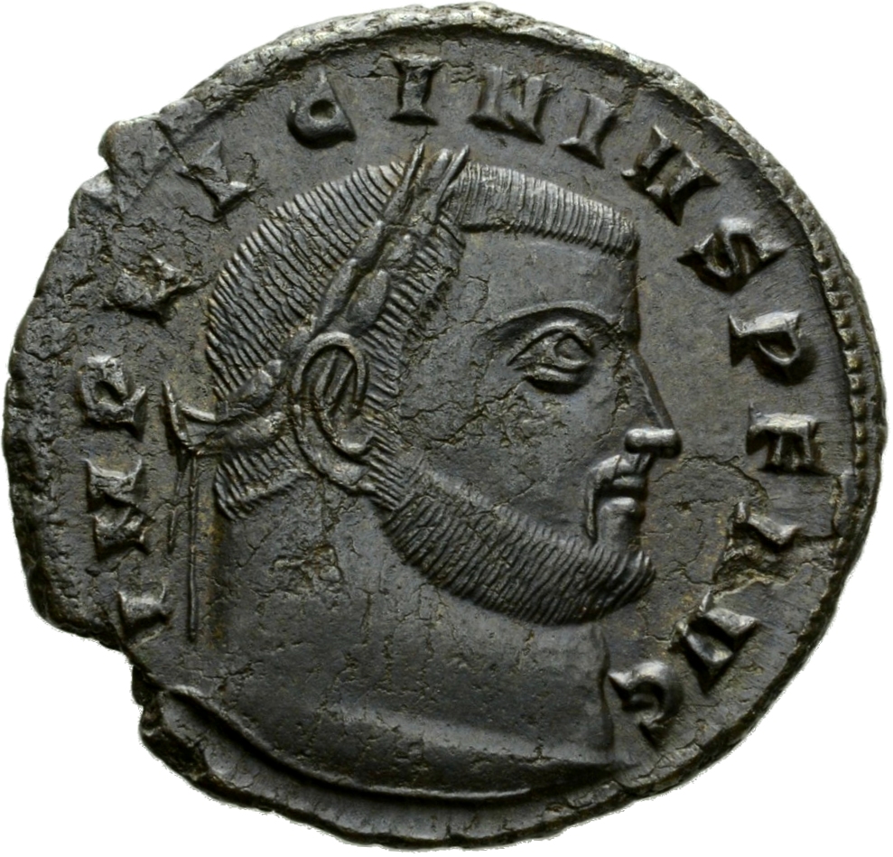 RIC VI Siscia 231a Licinius obverse, Head of Licinius, laureate, right