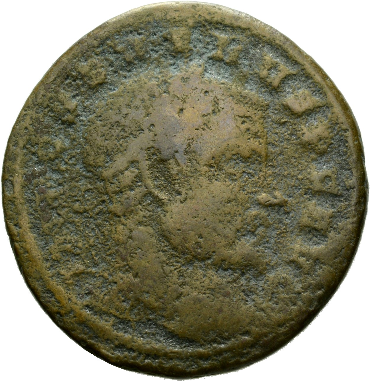 RIC VI Ticinum 81 Severus II obverse, Head of Severus II, laureate, right