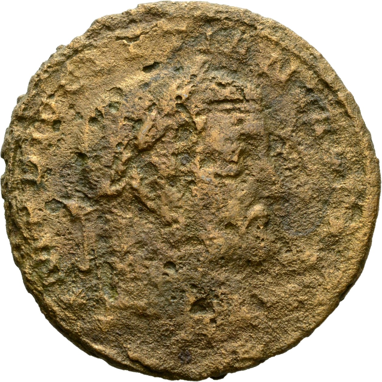 RIC VI Treveri 151a Maximian obverse, Head of Diocletian, laureate, right