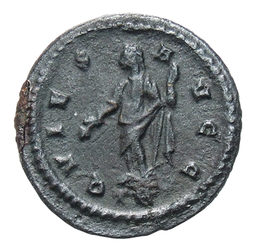 RIC VI Treveri 681a Constantius Chlorus reverse, Quies, draped, standing front, head left, holding branch in right hand an...