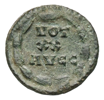 RIC VI Treveri 682a Constantius Chlorus reverse, VOT / XX / AVGG within a wreath