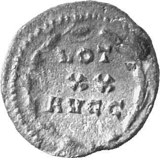 RIC VI Treveri 682b Constantius Chlorus reverse, VOT / XX / AVGG within a wreath