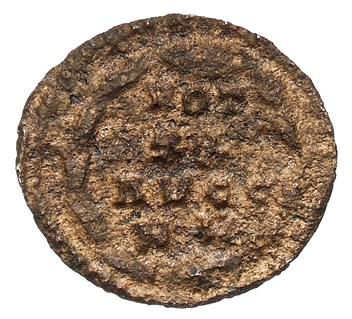 RIC VI Treveri 684 Constantius Chlorus reverse, VOT / XX / AVGG / NN within a wreath