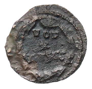 RIC VI Treveri 686 Constantius Chlorus reverse, VOT / X / CAESS within a wreath