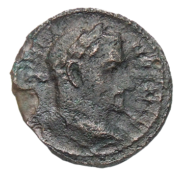 RIC VI Treveri 686 Constantius Chlorus obverse, Head of Maximinus Daia, laureate, right