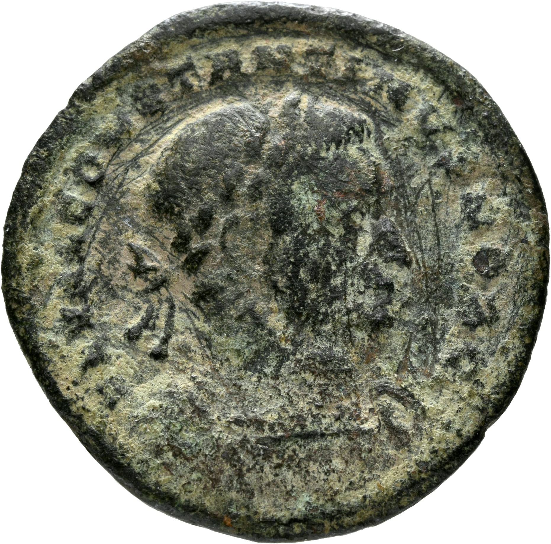 Constantine I obverse — Bust of Constantine I, laureate, cuirassed, right