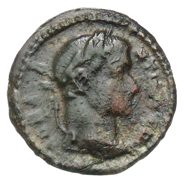 RIC VI Treveri 748 Constantine I obverse, Head of Constantine I, laureate, right
