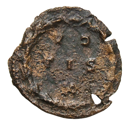 RIC VI Treveri 750 Constantine I reverse, VO/TIS / X within a wreath