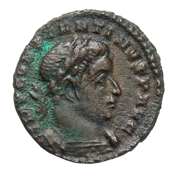 RIC VI Treveri 792 Constantine I obverse, Bust of Constantine I, laureate, cuirassed, right