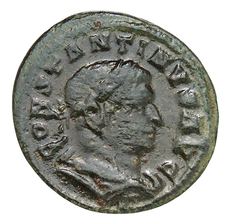 RIC VI Treveri 896 Constantine I obverse, Bust of Constantine I, laureate, draped, right, seen from behind