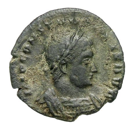 RIC VI Treveri 901 Constantine I obverse, Bust of Constantine I, laureate, cuirassed, right