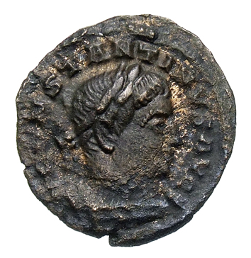 RIC VI Treveri 906 Constantine I obverse, Bust of Constantine I, laureate, cuirassed, right