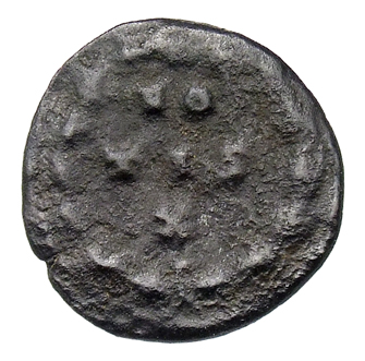 RIC VI Treveri 906 Constantine I reverse, VO/TIS / X within a wreath