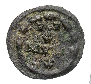 RIC VI Treveri 908a Constantine I reverse, VOT / X / MVL / XX within a wreath