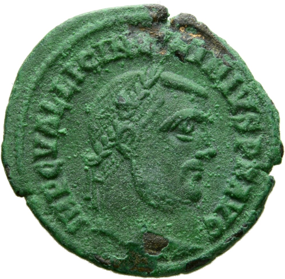 RIC VII Alexandria 18 Licinius obverse, Head of Licinius, laureate, right