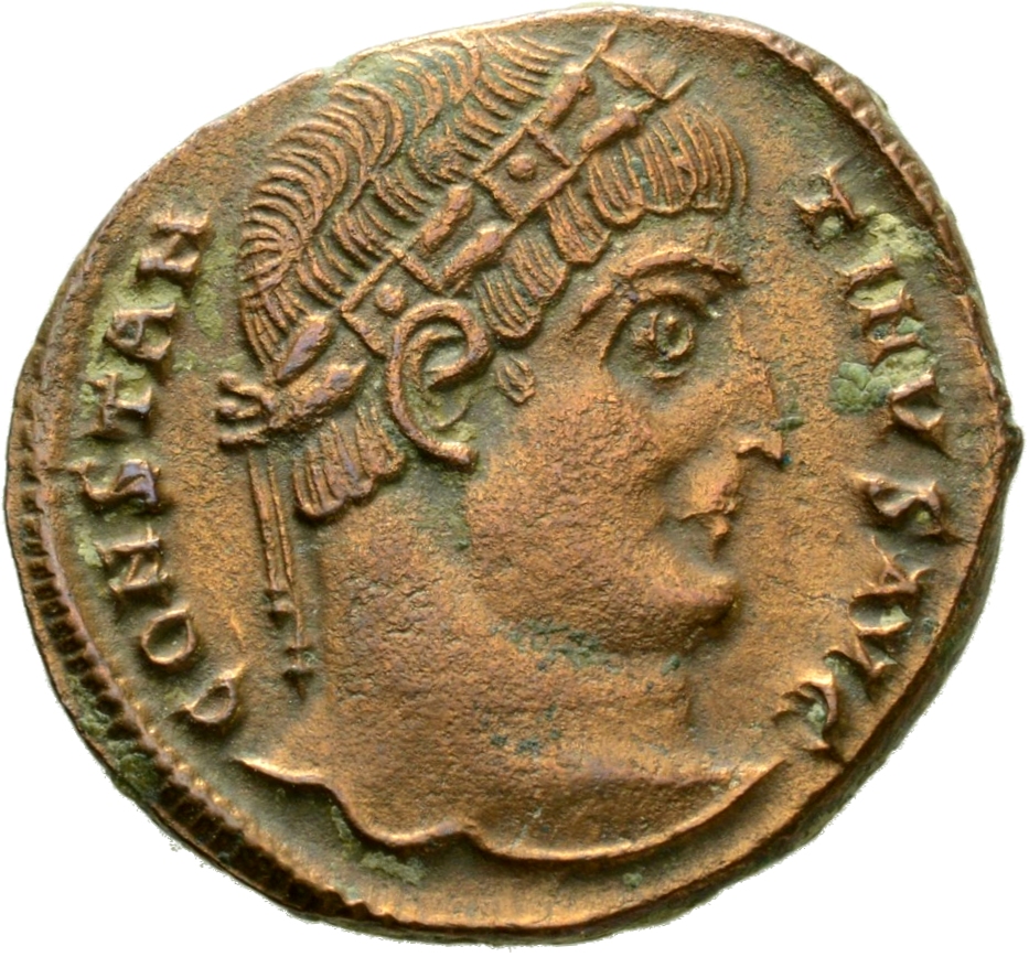 RIC VII Antioch 78 Constantine I obverse, Head of Constantine I, rosette-diademed, right