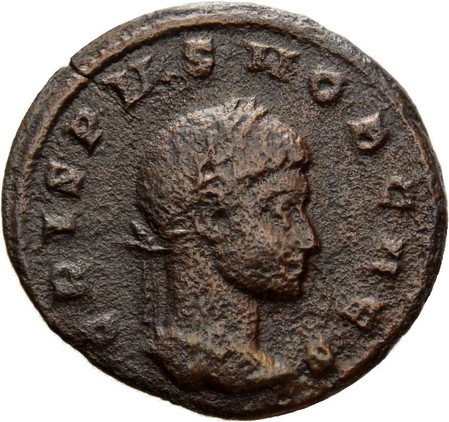 RIC VII Aquileia 68 Constantine I obverse, Head of Crispus, laureate, right