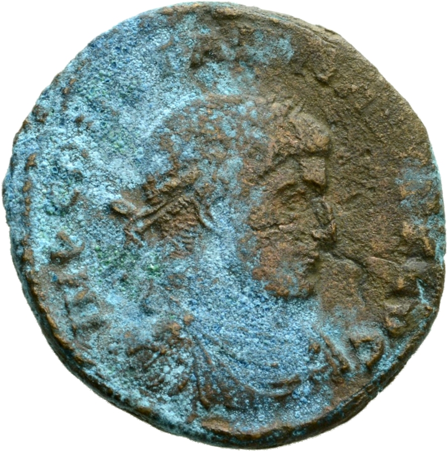 RIC VII Arelate 164 Constantine I obverse, Bust of Constantine I, laureate, draped, cuirassed, right
