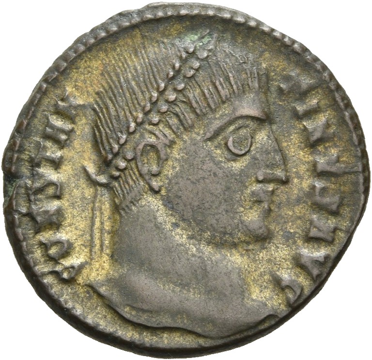 RIC VII Cyzicus 24 Constantine I obverse, Head of Constantine I, laureate, right