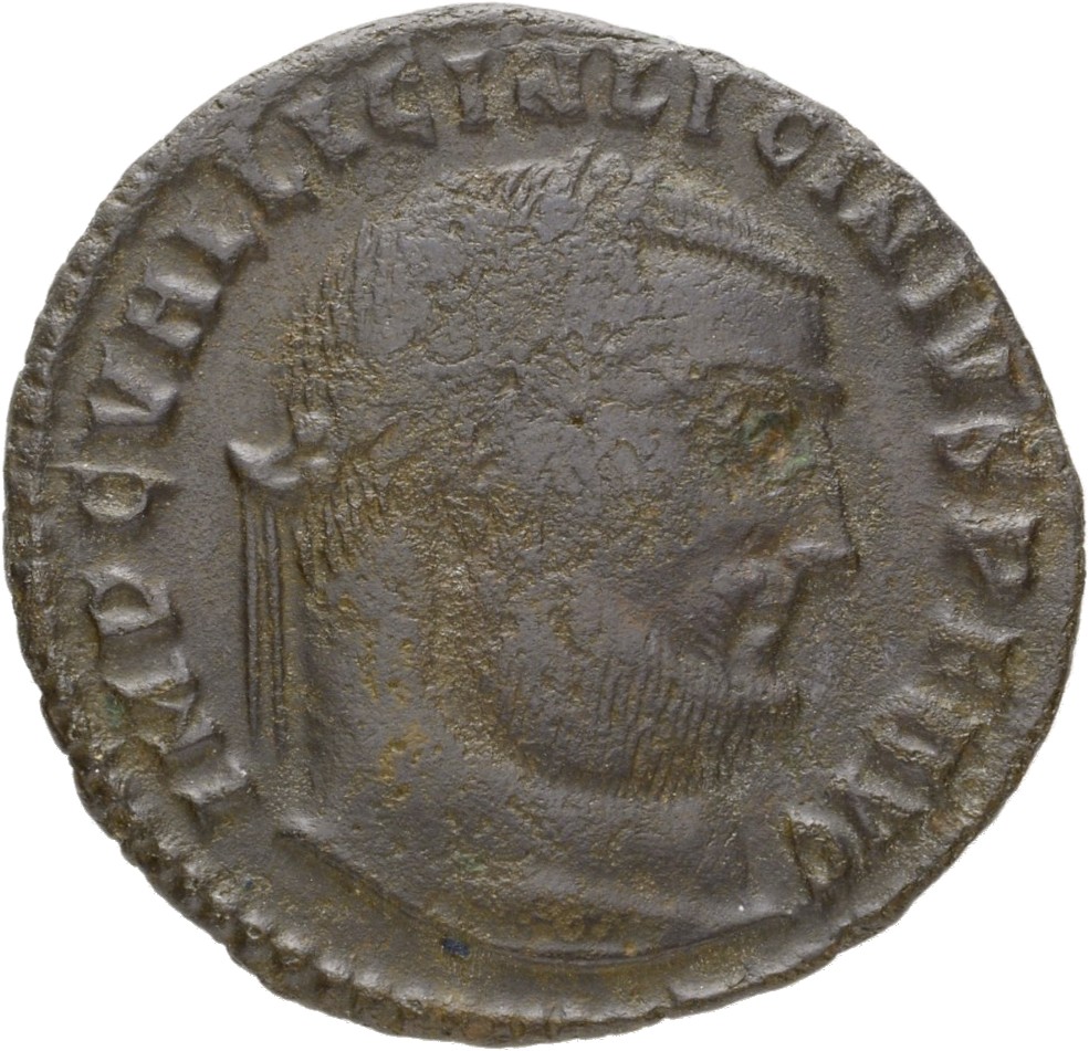 RIC VII Cyzicus 4 Licinius obverse, Head of Licinius, laureate, right