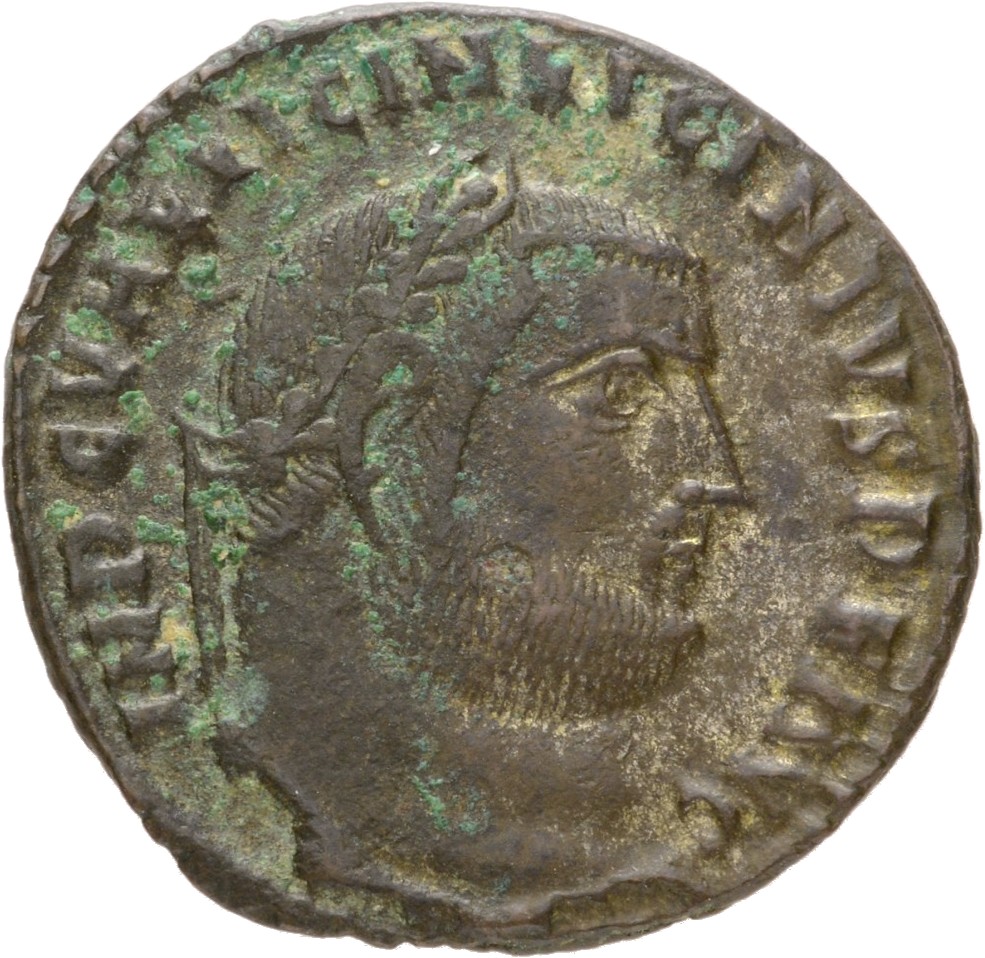 RIC VII Cyzicus 4 Licinius obverse — Head of Licinius, laureate, right