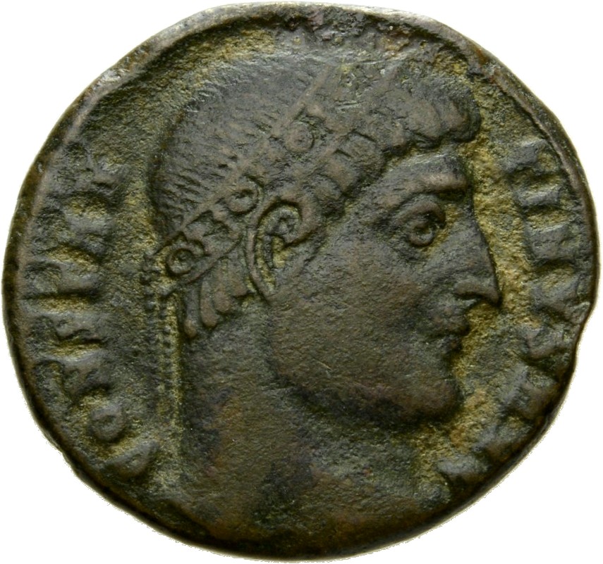 RIC VII Cyzicus 55 Constantine I obverse, Head of Constantine I, diademed, right